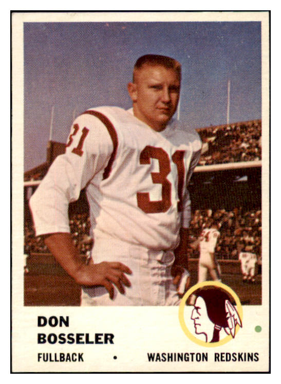 1961 Fleer Football #109 Don Bosseler Washington EX-MT 529748
