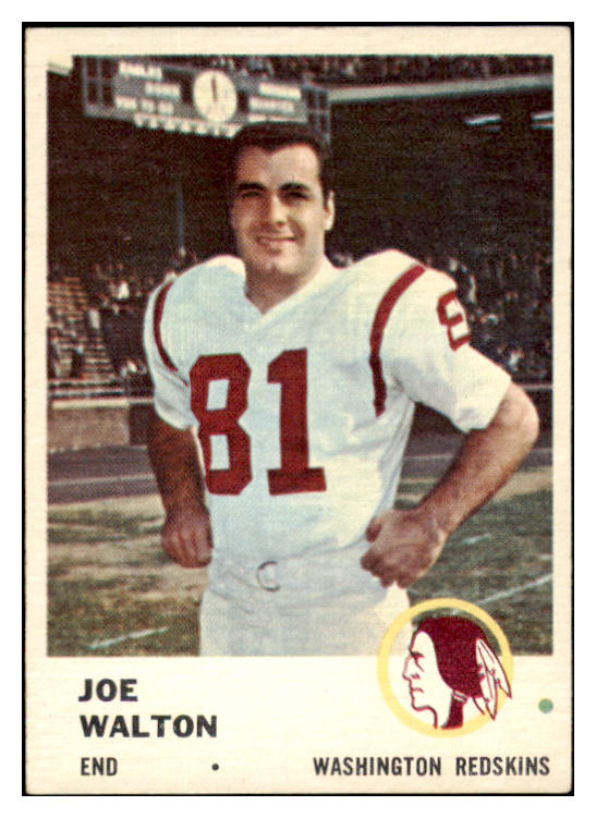 1961 Fleer Football #112 Joe Walton Washington EX-MT 529749