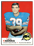 1969 Topps Football #120 Larry Csonka Dolphins EX 529754