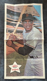 1968 Topps Baseball Posters #020 Willie Mays Giants EX+/EX-MT 529778