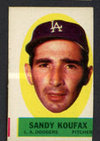 1963 Topps Baseball Peel Offs Sandy Koufax Dodgers VG-EX oc 529839