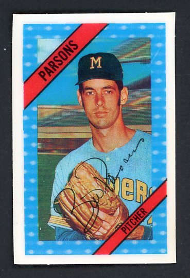1972 Kelloggs #005 Bill Parsons Brewers NR-MT 530055
