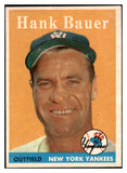1958 Topps Baseball #009 Hank Bauer Yankees EX-MT 530219