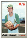 1970 Topps Baseball #502 Rollie Fingers A's EX-MT 530321