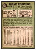 1967 Topps Baseball #100 Frank Robinson Orioles EX-MT 530327