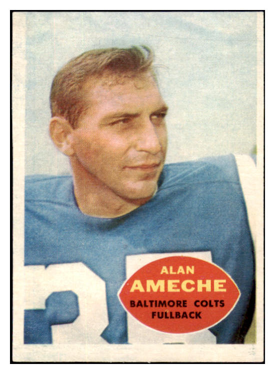 1960 Topps Football #002 Alan Ameche Colts EX 530516