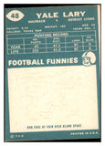 1960 Topps Football #048 Yale Lary Lions VG-EX 530518