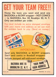 1958 Topps Baseball Emblem Insert Card EX-MT 530565