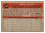 1958 Topps Baseball #495 Herb Score A.S. Indians EX-MT 530569
