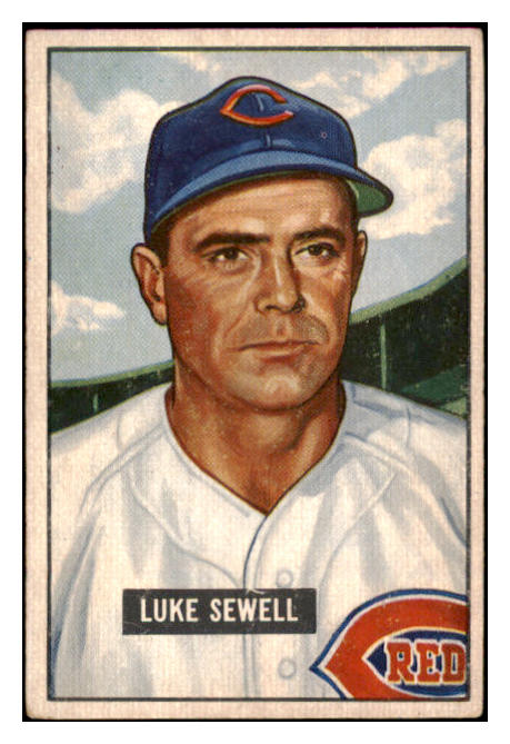 1951 Bowman Baseball #322 Luke Sewell Reds EX 530808