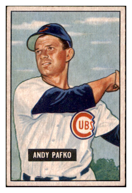 1951 Bowman Baseball #103 Andy Pafko Cubs EX 530810