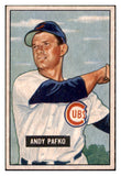 1951 Bowman Baseball #103 Andy Pafko Cubs EX 530810