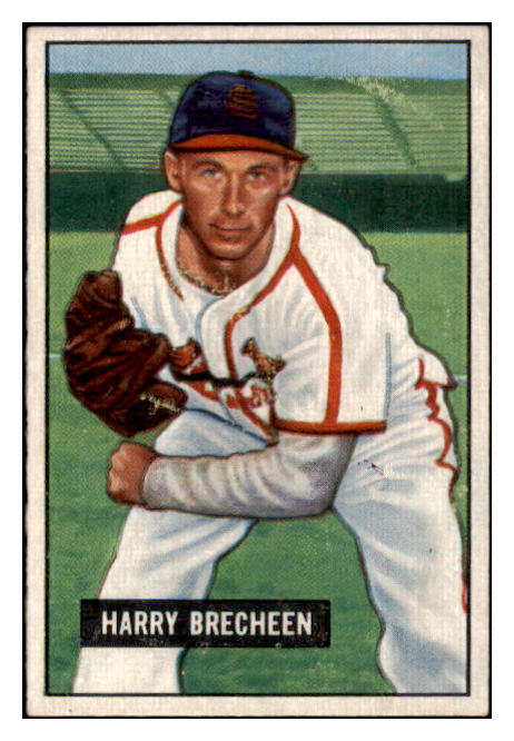1951 Bowman Baseball #086 Harry Brecheen Cardinals VG-EX 530828