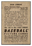 1952 Bowman Baseball #023 Bob Lemon Indians VG 530846