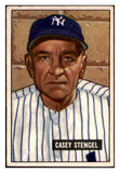 1951 Bowman Baseball #181 Casey Stengel Yankees EX 530854