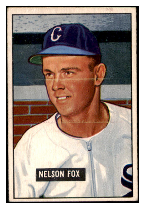 1951 Bowman Baseball #232 Nellie Fox White Sox EX 530855