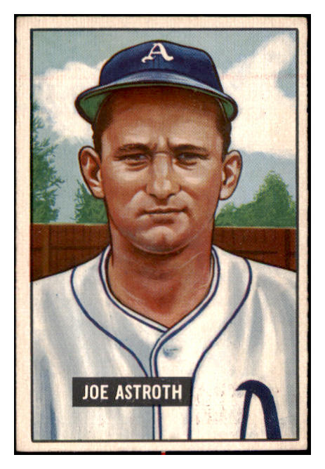 1951 Bowman Baseball #298 Joe Astroth A's EX 530880