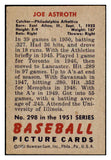 1951 Bowman Baseball #298 Joe Astroth A's EX 530880