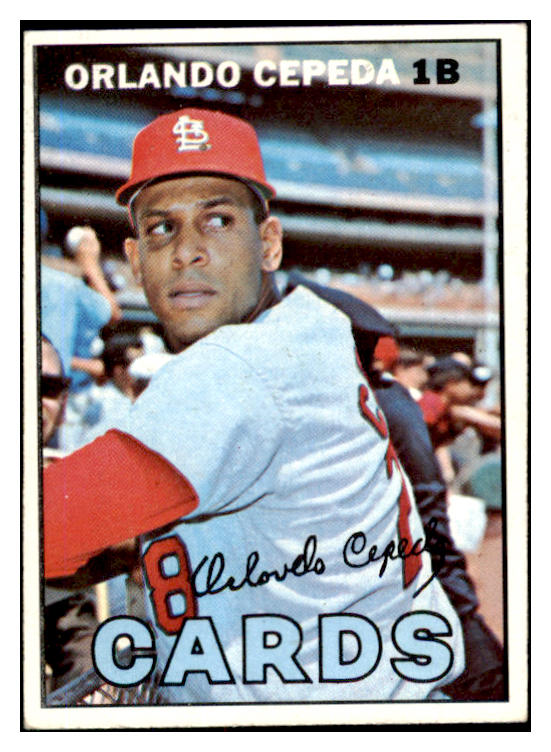 1967 Topps Baseball #020 Orlando Cepeda Cardinals EX-MT 530901
