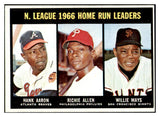 1967 Topps Baseball #244 N.L. Home Run Leaders Aaron Mays EX-MT 530912