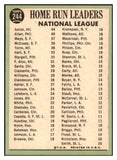 1967 Topps Baseball #244 N.L. Home Run Leaders Aaron Mays EX-MT 530912
