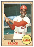 1968 Topps Baseball #520 Lou Brock Cardinals EX-MT 531142