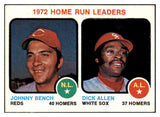 1973 Topps Baseball #062 Home Run Leaders Johnny Bench NR-MT 531180