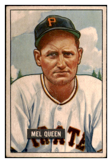 1951 Bowman Baseball #309 Mel Queen Pirates EX-MT 531355