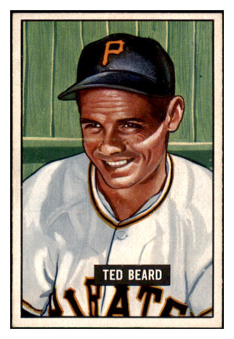 1951 Bowman Baseball #308 Ted Beard Pirates EX-MT 531356