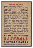 1951 Bowman Baseball #276 Frank Quinn Senators EX-MT 531374