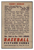 1951 Bowman Baseball #266 Harry Dorish White Sox EX-MT 531378
