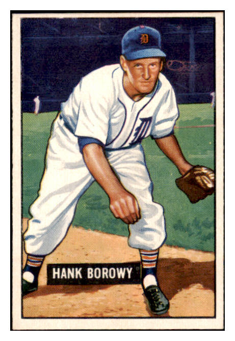 1951 Bowman Baseball #250 Hank Borowy Tigers EX-MT 531386