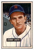 1951 Bowman Baseball #249 Johnny Groth Tigers EX-MT 531387