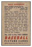 1951 Bowman Baseball #237 Billy Goodman Red Sox EX-MT 531392