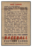 1951 Bowman Baseball #230 Max Lanier Cardinals EX-MT 531396