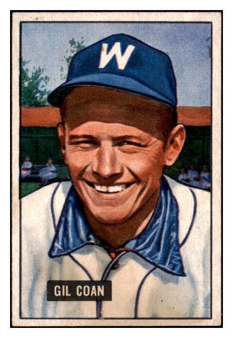 1951 Bowman Baseball #018 Gil Coan Senators EX-MT 531418