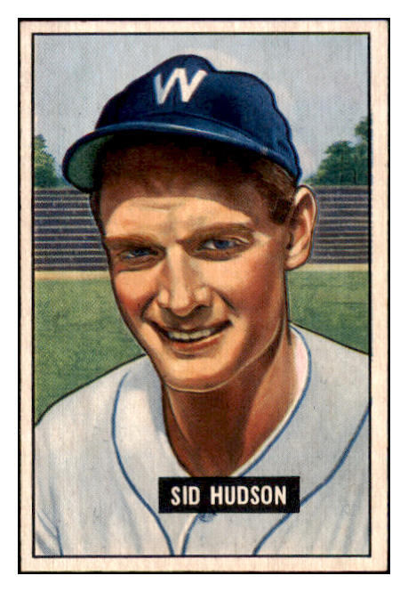 1951 Bowman Baseball #169 Sid Hudson Senators EX-MT 531438