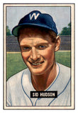 1951 Bowman Baseball #169 Sid Hudson Senators EX-MT 531438