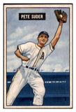 1951 Bowman Baseball #154 Pete Suder A's EX-MT 531445