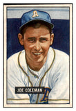 1951 Bowman Baseball #120 Joe Coleman A's EX-MT 531456