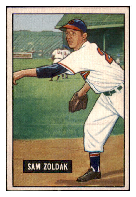 1951 Bowman Baseball #114 Sam Zoldak A's EX-MT 531459