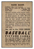 1952 Bowman Baseball #065 Hank Bauer Yankees EX-MT 531491
