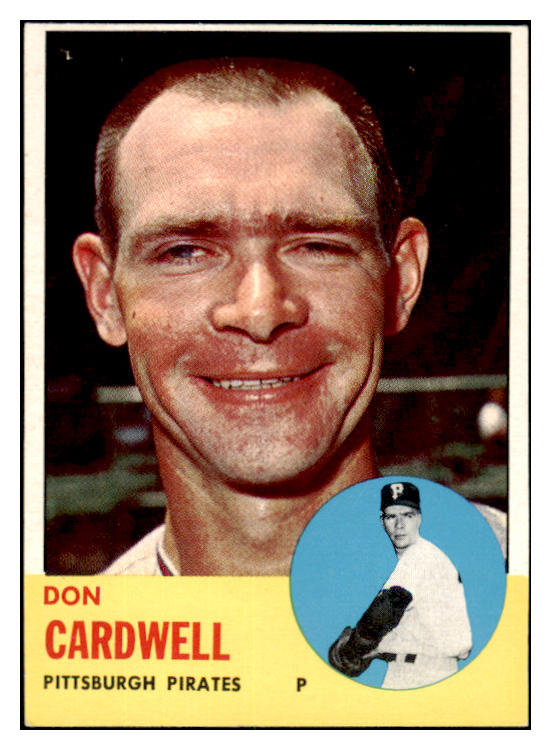 1963 Topps Baseball #575 Don Cardwell Pirates EX-MT 531585