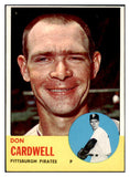 1963 Topps Baseball #575 Don Cardwell Pirates EX-MT 531585
