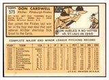 1963 Topps Baseball #575 Don Cardwell Pirates EX-MT 531585