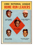 1963 Topps Baseball #003 N.L. Home Run Leaders Aaron Mays EX-MT 531619
