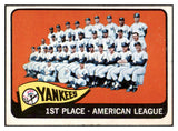 1965 Topps Baseball #513 New York Yankees Team EX-MT 531678