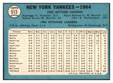 1965 Topps Baseball #513 New York Yankees Team EX-MT 531678
