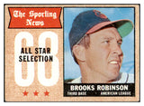 1968 Topps Baseball #365 Brooks Robinson A.S. Orioles VG-EX 531746