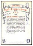 1983 Donruss Heroes #012 Lou Boudreau Indians Signed Autographed 531933